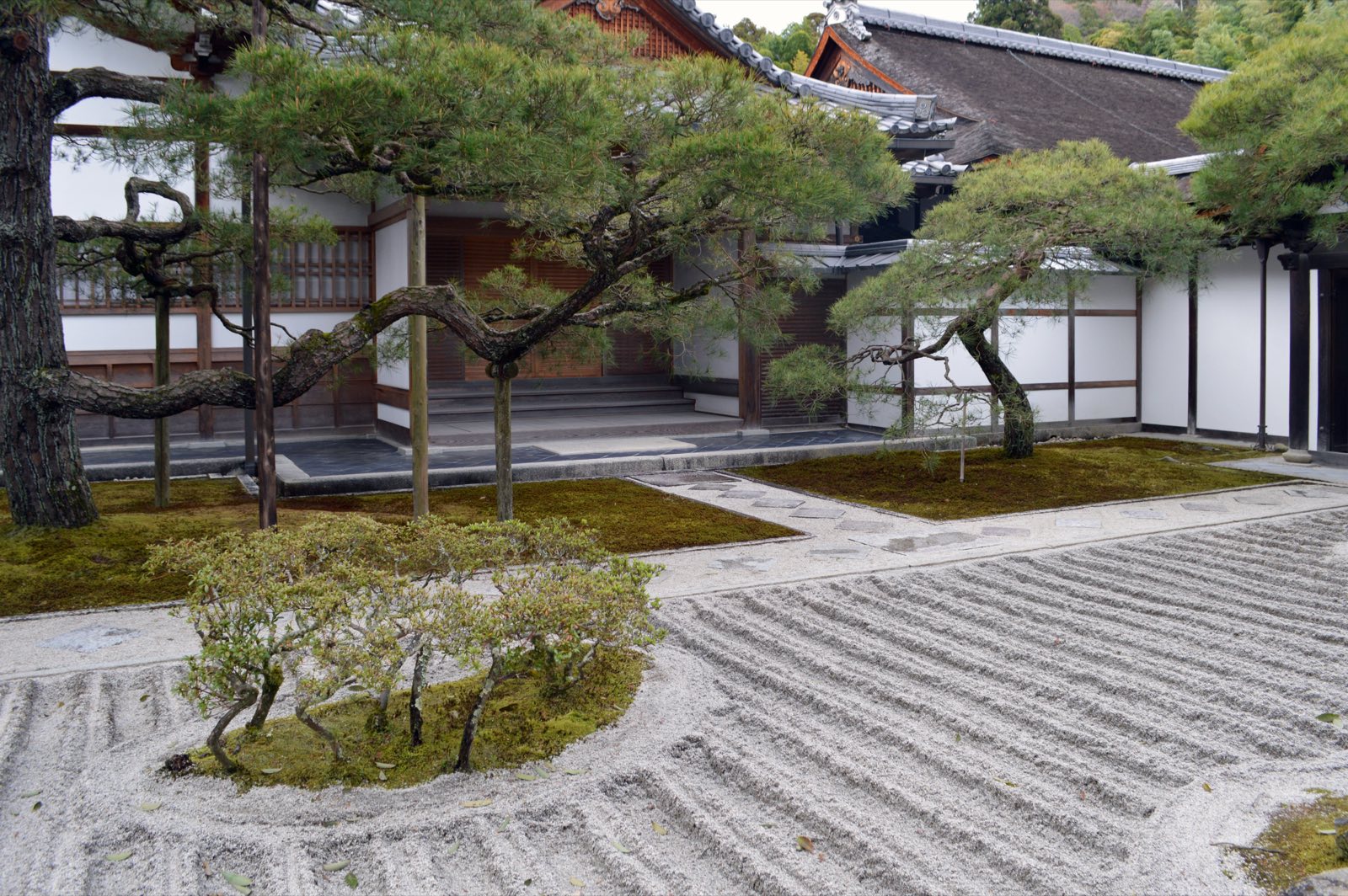 The raked sand garden at Ginkaku-ji, Kyoto